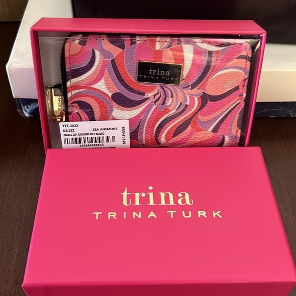 Trina Turk Handbags - Trina Turk Colorful Swirl Print Wallet - NWT
And Box